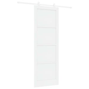 vidaXL Cs&uacute;sz&oacute; ajt&oacute; Feh&eacute;r 83 x 232 cm T&ouml;m&ouml;r Fenyőfa