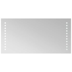 vidaXL LED F&uuml;rdőszoba T&uuml;k&ouml;r &Aacute;tl&aacute;tsz&oacute; 40 x 20 cm edzett &uuml;veg