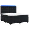vidaXL Boxspring &aacute;gy matraccal fejt&aacute;ml&aacute;val Fekete 200 x 200 cm B&aacute;rsony