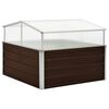 vidaXL barna melegh&aacute;z horganyzott ac&eacute;lb&oacute;l 100 x 100 x 85 cm