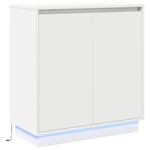 vidaXL LED t&aacute;lal&oacute; Feh&eacute;r 71 x 34,5 x 75 cm Szerelt Fa