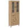 vidaXL Magasfi&uacute; 2 pcs Artisan t&ouml;lgy 69,5 x 34 x 180 cm Faanyag