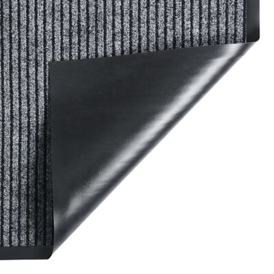 vidaXL szürke csíkos lábtörlő 40 x 60 cm