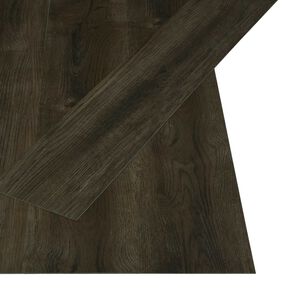vidaXL &Ouml;ntapad&oacute;s padl&oacute; deszka S&ouml;t&eacute;t Barna 4,46 m&sup2; 32 db PVC
