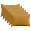 vidaXL P&aacute;rna huzat 6 pcs ALMELO S&aacute;rga 50 x 80 cm cord