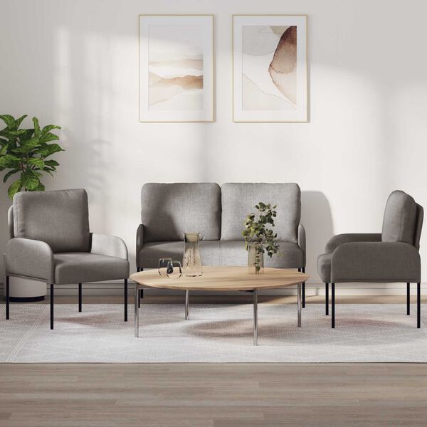vidaXL &Uuml;lőgarnit&uacute;r&aacute;k p&aacute;rn&aacute;val 3 pcs T&oacute;psz&iacute;nű 115 x 56 x 80 cm Furn&eacute;r