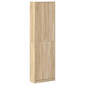 vidaXL Ruh&aacute;sszekr&eacute;ny Sonoma t&ouml;lgy 55 x 25 x 189 cm Szerelt Fa