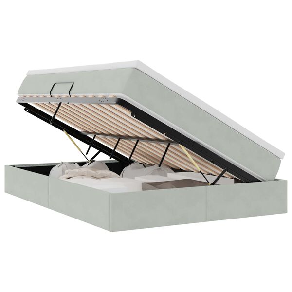 vidaXL &Aacute;gy t&aacute;rol&oacute;val &eacute;s matraccal Vil&aacute;gossz&uuml;rke 140 x 190 cm B&aacute;rsony