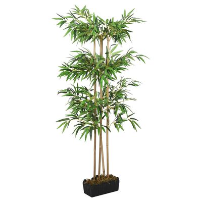 vidaXL zöld mű bambuszfa 380 levéllel 80 cm