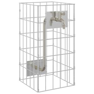 vidaXL Gabion Csap Ez&uuml;st 26 x 25 x 50 cm Rozsdamentes ac&eacute;l
