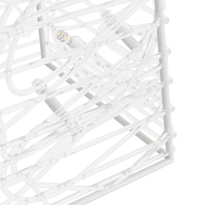 vidaXL hideg fehér fényű LED-es akril díszfénykúpszett 60/90/120 cm