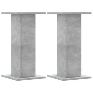 vidaXL 2 db betonsz&uuml;rke szerelt fa hangsz&oacute;r&oacute;&aacute;llv&aacute;ny 30 x 30 x 60 cm