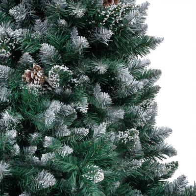vidaXL műkarácsonyfa LED-ekkel, gömbszettel és tobozokkal 240 cm