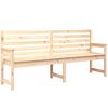 vidaXL t&ouml;m&ouml;r fenyőfa kerti pad 203,5x48x91,5 cm