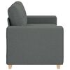 vidaXL sötétszürke szövet loveseat kanapé 120 cm