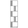 vidaXL 5 szintes szürke sonoma szerelt fa könyvespolc 45x23,5x162,5 cm