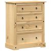 vidaXL Corona t&ouml;m&ouml;r fenyőfa kom&oacute;d 92x48x114 cm
