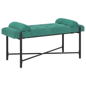 vidaXL Gombos pad p&aacute;rn&aacute;kkal T&uuml;rkiz 110 x 40 x 46 cm B&aacute;rsony