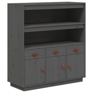 vidaXL sz&uuml;rke t&ouml;m&ouml;r fenyőfa magasszekr&eacute;ny 100 x 40 x 108,5 cm