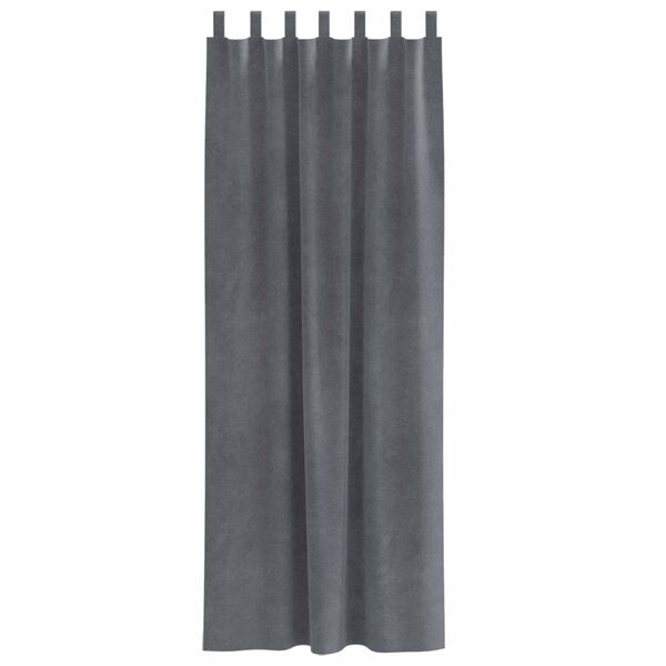vidaXL S&ouml;t&eacute;t&iacute;tő f&uuml;gg&ouml;ny&ouml;k 2 pcs Vil&aacute;gossz&uuml;rke 140 x 260 cm B&aacute;rsony