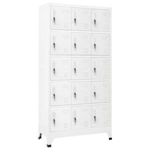 vidaXL vil&aacute;gossz&uuml;rke ac&eacute;l z&aacute;rhat&oacute; szekr&eacute;ny 90 x 40 x 180 cm
