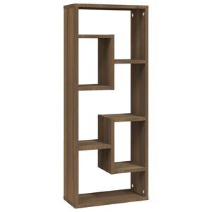 vidaXL barna t&ouml;lgysz&iacute;nű szerelt fa fali polc 36 x 16 x 90 cm