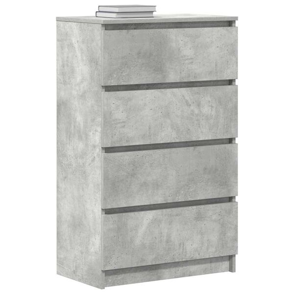 vidaXL betonszürke szerelt fa tálalószekrény 60 x 35 x 98,5 cm