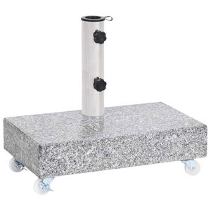 vidaXL vil&aacute;gossz&uuml;rke gr&aacute;nit napernyőtalp 45 x 25 x 8,3 cm
