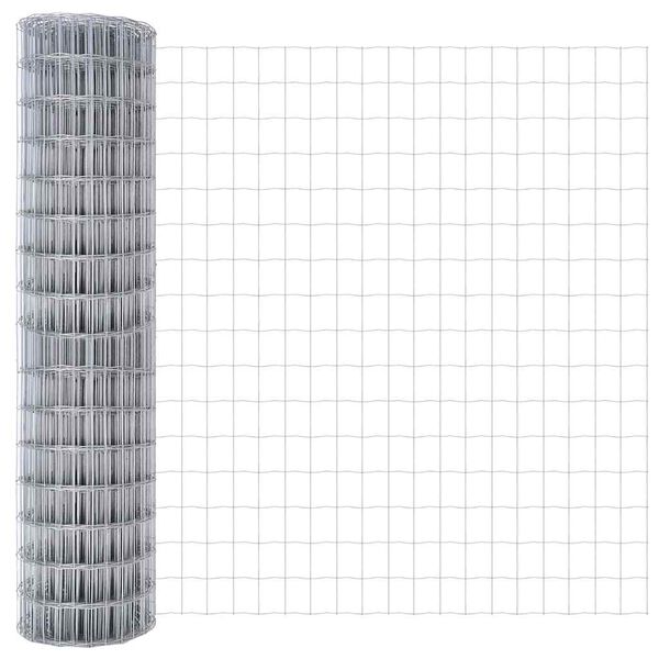 vidaXL Európai Kerítés 1 x 10 m PVC-bevonatú vas