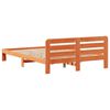 vidaXL viaszbarna tömör fenyőfa ágy matrac nélkül 160 x 200 cm