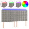 vidaXL vil&aacute;gossz&uuml;rke b&aacute;rsony LED-es fejt&aacute;mla 200x5x118/128 cm