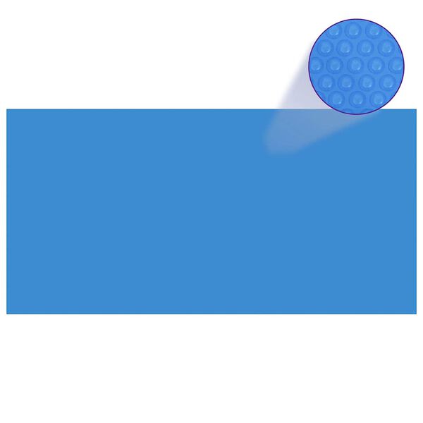 vidaXL kék polietilén medencetakaró 600 x 300 cm