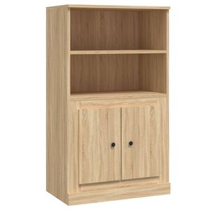 vidaXL sonoma t&ouml;lgy szerelt fa magasszekr&eacute;ny 60x35,5x103,5 cm