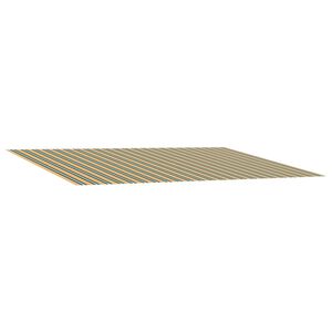 vidaXL Napellenző ponyva Z&ouml;ld &eacute;s S&aacute;rga 300 x 250 cm Poli&eacute;szter
