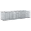 vidaXL Gabion emelt &aacute;gy 4 db 400 x 100 x 100 cm Horganyzott Ac&eacute;l Ez&uuml;st