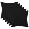 vidaXL P&aacute;rna huzat 6 db HEERLEN Fekete 30 x 30 cm Boucl&eacute;