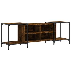 vidaXL f&uuml;st&ouml;s t&ouml;lgy sz&iacute;nű szerelt fa TV-szekr&eacute;ny 153 x 37 x 50 cm