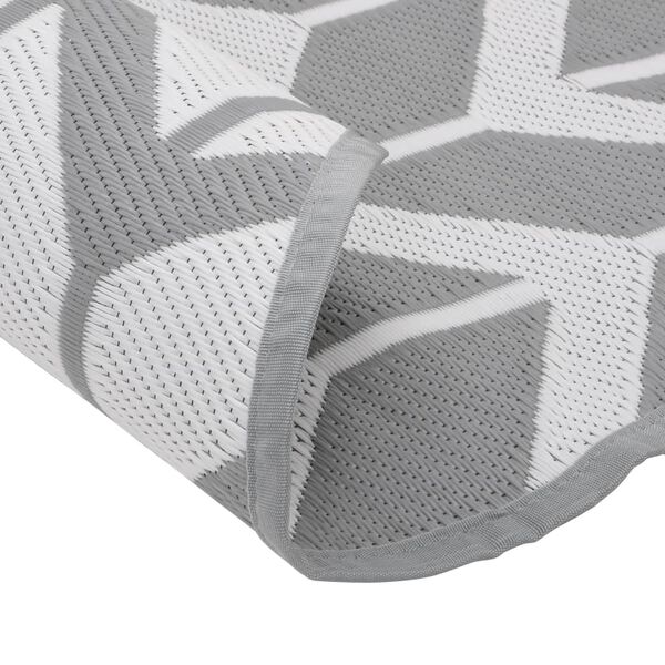 vidaXL k&uuml;lt&eacute;ri szőnyeg ARAKIL sz&uuml;rke &Oslash;200 cm PP