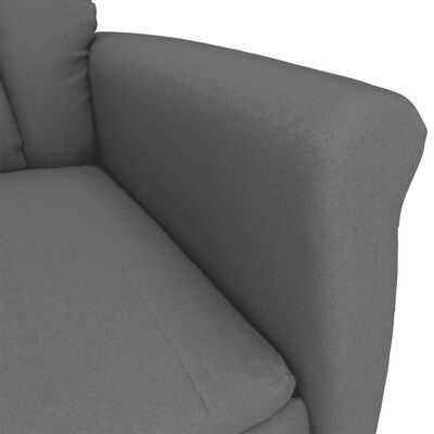 vidaXL sötétszürke művelúr elektromos dönthető fotel