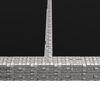 vidaXL szürke polyrattan kültéri étkezőasztal 200 x 150 x 74 cm