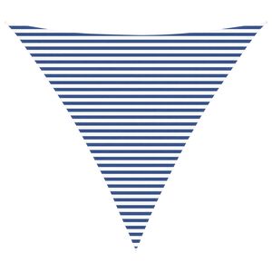 vidaXL Napernyő vitorla K&eacute;k &eacute;s Feh&eacute;r 5 x 5 x 5 m