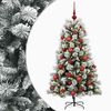 vidaXL Mű zsan&eacute;ros kar&aacute;csonyfa g&ouml;mb&ouml;kkel 150 cm 150 LED Meleg feh&eacute;r