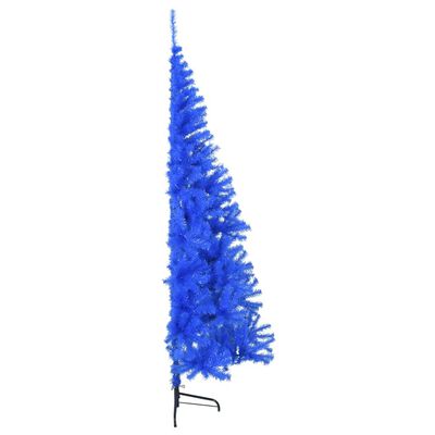 vidaXL kék PVC fél műkarácsonyfa állvánnyal 240 cm