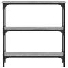 vidaXL szürke sonoma színű szerelt fa konzolasztal 75x22,5x75 cm