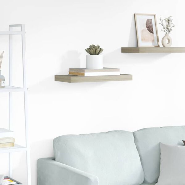 vidaXL t&ouml;lgysz&iacute;nű MDF lebegő fali polc 50 x 23 x 3,8 cm