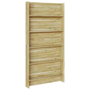 vidaXL N&ouml;v&eacute;nypolcok Barna 90 x 15 x 180 cm Impregn&aacute;lt Fenyőfa