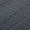vidaXL 5 db antracitsz&uuml;rke polyrattan erk&eacute;lyparav&aacute;n 255 x 19 cm