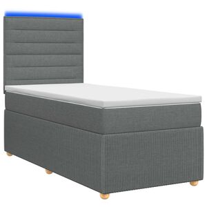 vidaXL LED Boxspring &Aacute;gy Mattal S&ouml;t&eacute;tsz&uuml;rke 80 x 200 cm Sz&ouml;vet