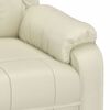 vidaXL krémszínű műbőr masszázsfotel