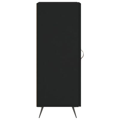 vidaXL fekete szerelt fa tálalóasztal 34,5 x 34 x 90 cm